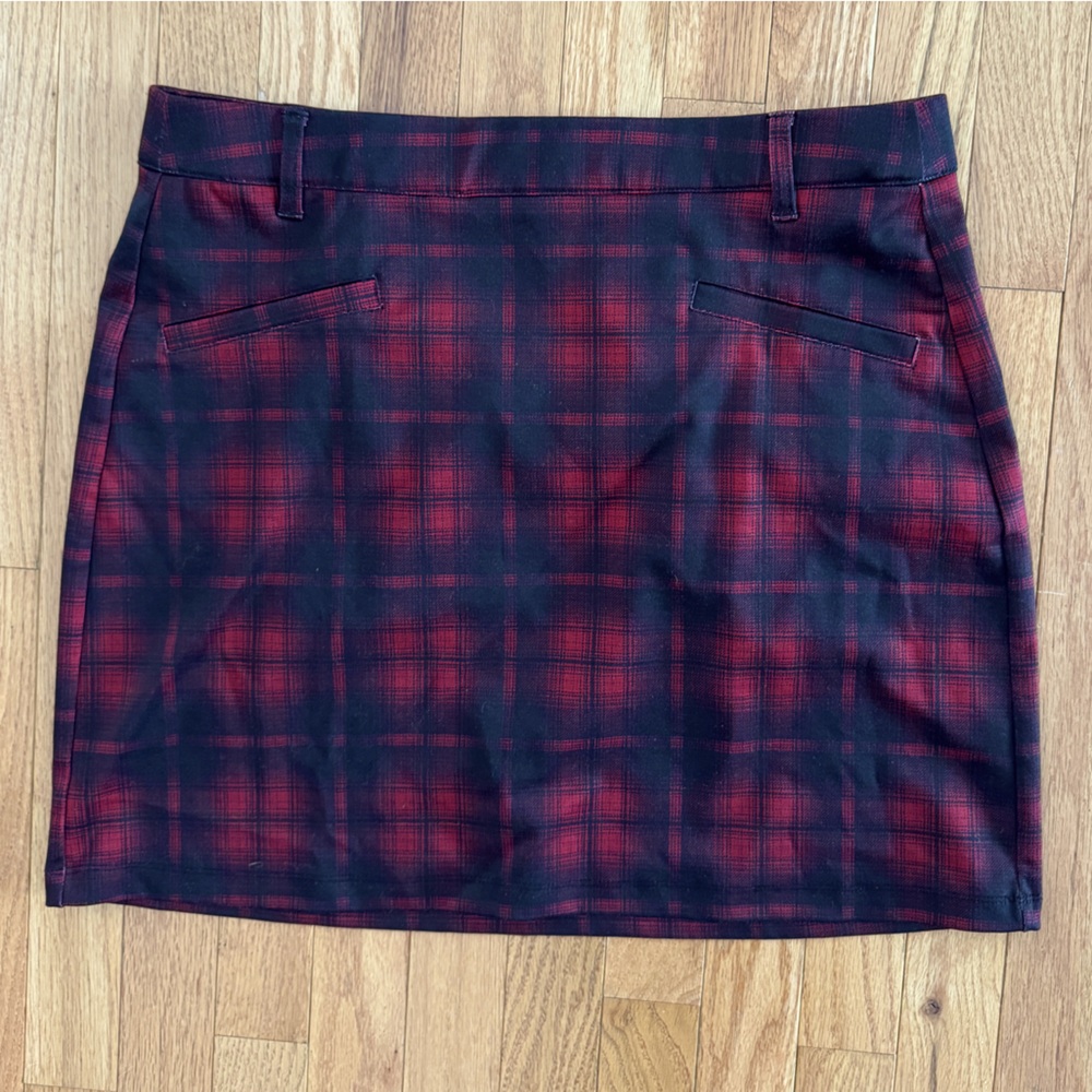 Plaid miniskirt
